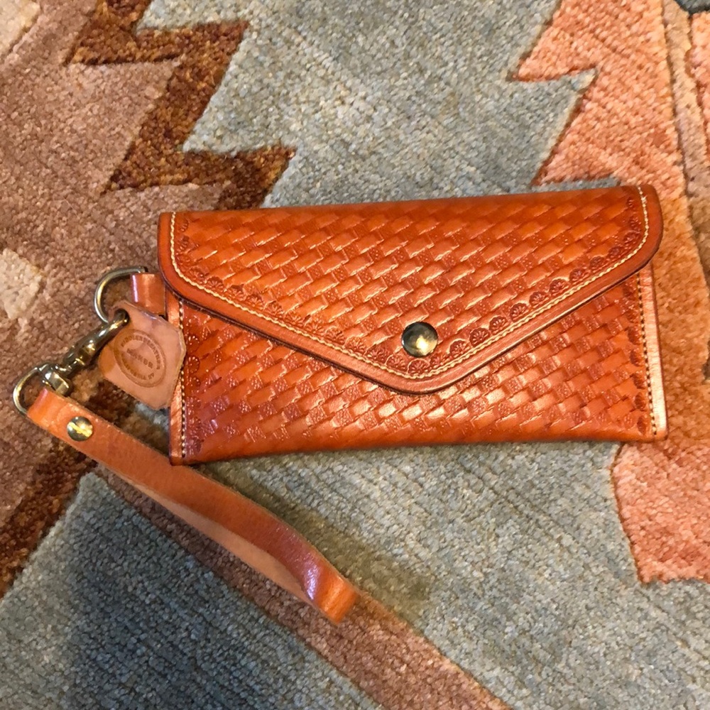 Leather clutch